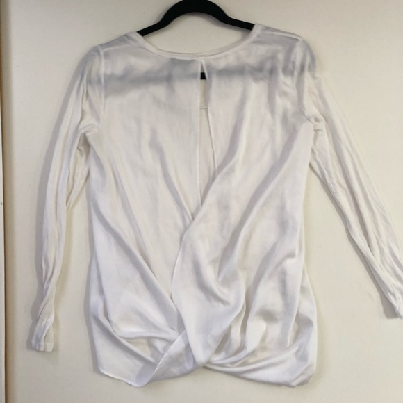 Club Monaco White Open Back Top - Picture 3 of 4